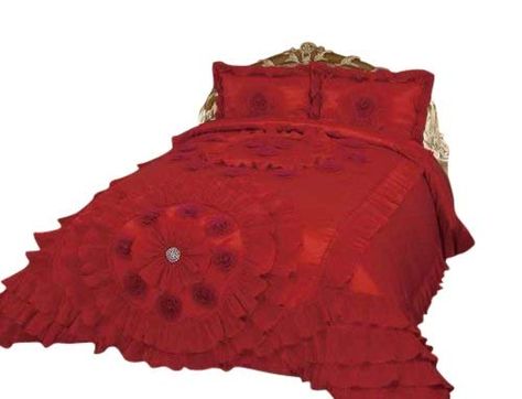 Octorose   Royalty Oversize Wedding Bedding Bedspread Quilts Set (Red, Queen(102x110 WxL)) ** To view further for this item, visit the image link. (This is an affiliate link) Cute Bed Sets, Red Bedspread, Luxury Duvet Sets, Pillowtop Mattress, Bed Coverlet, Bedroom Bedding Sets, Wedding Bed, Bedspreads Comforters, Fluffy Bedding