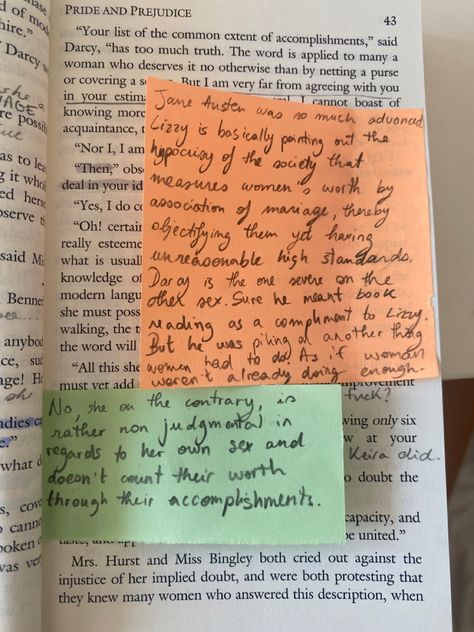 Pride And Prejudice Revision Notes, Annotated Pride And Prejudice, Jane Austen Annotations, Pride And Prejudice Annotated, Pride And Prejudice Notes, Emma Jane Austen Annotations, Annotating Pride And Prejudice, Jane Eyre Annotations, Annotated Book Gift