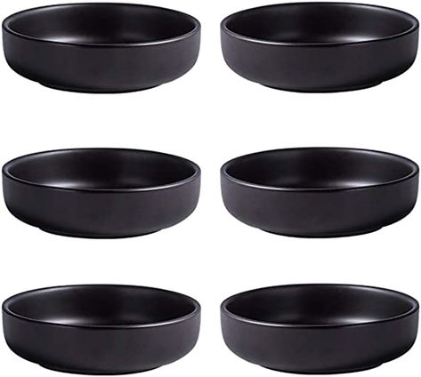 Colias Wing 3.5 Inch Simple Style Single Color Pattern Stylish Design Multipurpose Porcelain Side Dish Bowl Seasoning Dishes Soy Dipping Sauce Dishes-Set of 6 Soy Dipping Sauce, Dipping Bowls, Pinch Bowls, Dip Bowl, Dish Sets, Hot Pot, Tortilla Chips, Macedonia, Dipping Sauce