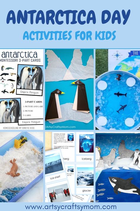 Antartica Lesson Plans, Antarctica Eyfs Activities, Antarctica Lessons For Kids, Antartica Activities For Preschool, Antarctic Animals Preschool, Antarctica Art Projects, Antarctica Party Theme, Antarctica Preschool Activities, Antarctica Unit Study