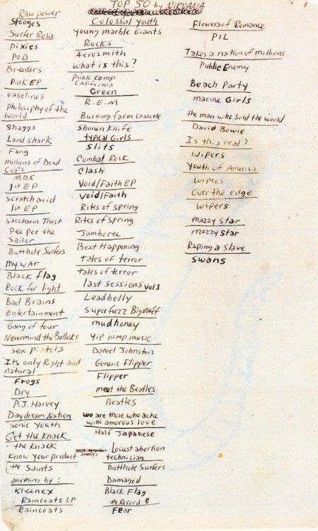 Kurt Cobain's top 50 favourite albums of all time Combat Rock, Iggy And The Stooges, Marines Girl, Butthole Surfers, Duff Mckagan, Nirvana Kurt Cobain, Nirvana Kurt, The Stooges, Mazzy Star