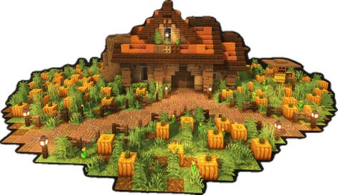 #minecraft #minecraftbuild #minecraftbuilds #house #starterbase #megabase #mojang #mc Minecraft Pumpkin, Farm Minecraft, Pumpkin Farm, Minecraft Houses, Minecraft, Collage, Building, Pins