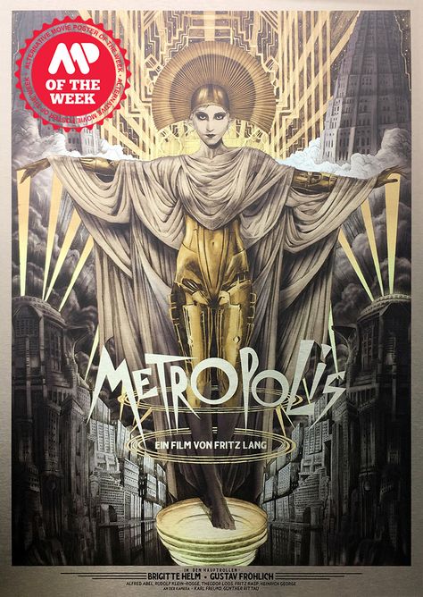 Metropolis by Tom Roberts - Home of the Alternative Movie Poster -AMP- Metropolis Film, Metropolis Poster, Metropolis 1927, Art Deco Artwork, Art Musical, Fritz Lang, Art Deco Illustration, German Expressionism, Cowgirl Art