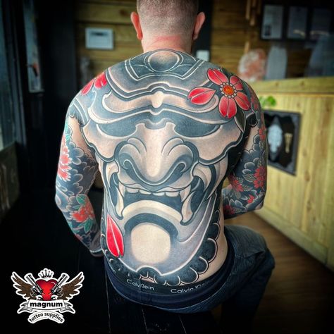 Sick back tattoo by Mikkel Ostberg done using #magnumtattoosupplies 🙌 . . #japanesetattoo #japanese #japaneseart #bestirezumi #irezumi #kabuto #kabutomask #tattoo #tattoos #tattoodo #tattoosnob #totaltattoo #japanesebackpiece Instagram: @bigmikeost Club Tattoo, Tattoo Parlors, Back Pieces, Tattoo Supplies, Japanese Tattoo, Back Tattoo, Japanese Art, Tattoos, Quick Saves