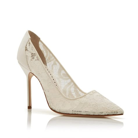 Manolo Wedding Shoes, Manolo Blahnik Wedding Shoes, Manolo Blahnik White, Wedding Shoes Lace, Manolo Blahnik Heels, Blahnik Shoes, Wedding Shoes Heels, Lace Heels, Manolo Blahnik Shoes