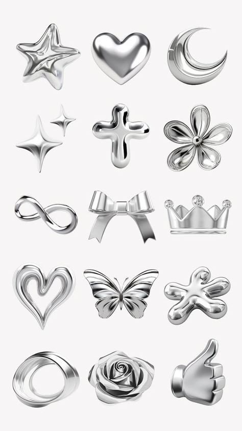 Chrome 3d Icon, Chrome Design Graphic, Chrome Logo Aesthetic, Chrome Graphic Design, Chrome Objects, Chrome Icons, Chrome Wallpaper, Chrome Icon, Silver Stickers