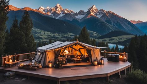 The Next Big Thing in Glamping: Innovative Amenities to Attract More Guests Luxury Glamping Ideas, Glamping Village, Village Ideas, Composting Toilets, Glamping Resorts, Sustainable Building Materials, Luxury Glamping, Glamping Site, Luxury Tents