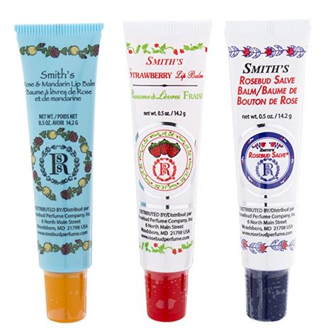 Balms And Salves, Smiths Rosebud Salve, Perfume Company, Rosebud Salve, Energizing Colors, Lip Salve, Strawberry Lip Balm, Christmas Gifts For Friends, Lip Balms