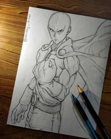 Anime One Punch Man, Naruto Sketch Drawing, Pencil Sketch Images, Dragon Ball Painting, Naruto Sketch, One Punch Man Anime, Marvel Drawings, Anime Drawing Books, Anime Canvas Art