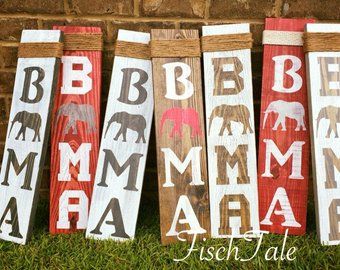 Crimson Tide Decor, Alabama Door Hanger, Porch Boards, Alabama Logo, Porch Leaners, Football Crafts, Letter Symbols, Front Porch Signs, Porch Welcome Sign