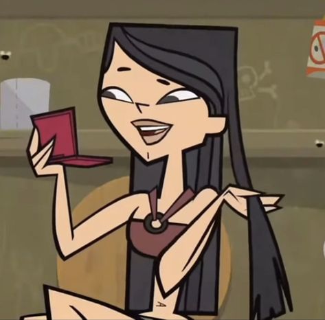 Heather From Total Drama, Total Drama Island Heather, Total Drama Island Pfp, Total Drama Characters, Heather Tdi, Tdi Characters, Heather Total Drama, Baddie Cartoon, Sketch Poses