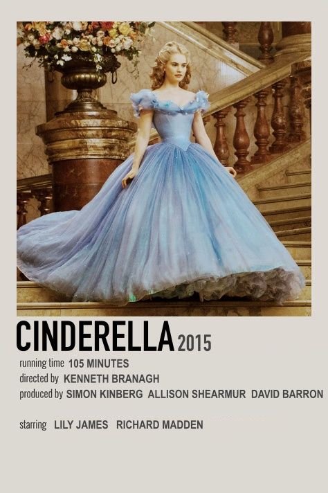 Cinderella Movie Poster, Ben Chaplin, Indie Movie Posters, Film Polaroid, Cinderella Movie, Cinderella 2015, Scrapbook Disney, Iconic Movie Posters, Movie Card