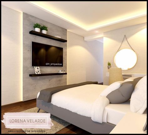 Bedroom Tv Placement Ideas, Small Bedroom Tv Wall, Bedroom Tv Wall Ideas, Tv Wall Bedroom, Monochrome Room, Bedroom Tv Wall, Modern Tv Unit Designs, Feature Wall Bedroom, Modern Minimalist Bedroom