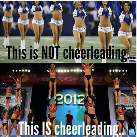 Truth Cheer Is A Sport, Dance Vs Cheer, Competitive Cheer Words, Cheerleading Memes, Cheer Sayings, Cheerleading Pics, Competitive Cheerleading, Cheer Tips, Cheer Funny