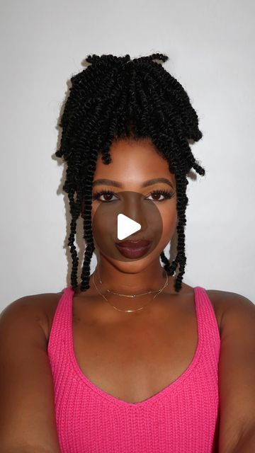 Styling Spring Twist Braids, How To Style Spring Twists Braids, Mini Twist With Extensions, Spring Twist Hairstyles, Mini Twists With Extensions, Spring Twist Braids, Afro Twist, Spring Twists, Twisted Updo