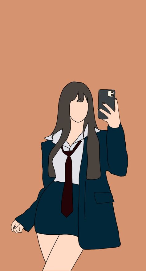 #couple #wattpadcover #icon #anime #cute #wattpadcover #bts #jungkook #anime #hot girl #ibispaint #artwork #digital #fanart #bl #taehyung #blackpink Faceless Girl Drawing, Mirror Pictures Selfie, Animated Girl, Canvas Art Painting Abstract, Pink Drawing, Outdoor Portrait Photography, Cute Love Photos, Fashion Figure Drawing