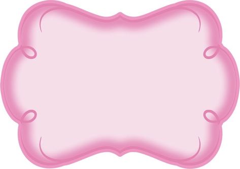 Barbie Name Tag Template, Frame Rosa, Name Tag Templates, Eid Stickers, Scrapbook Frames, Barbie Logo, Pink Stitch, Pink Frame, Beautiful Birthday Cakes