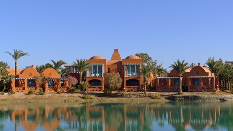 Michael Graves: Sheraton, El Gouna, Egypt | Winfried Scheuer | Flickr El Gouna Egypt, Gouna Egypt, Postmodern Architecture, Egypt Architecture, El Gouna, Michael Graves, Research Center, 3d Visualization, Architecture Fashion