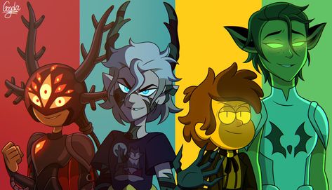 ✨GogolaStar✨ on Twitter: "// toh spoilers Possession buddies 😈 #TheOwlHouse #Amphibia #GravityFalls #SheraandthePrincessesofPower https://t.co/w7fZUPn6wW" / Twitter Bad Friends, She Ra Princess Of Power, Disney Shows, Cartoon Memes, Cartoon Crossovers, Kids Shows, Cartoon Shows, Disney Fan Art, Gravity Falls