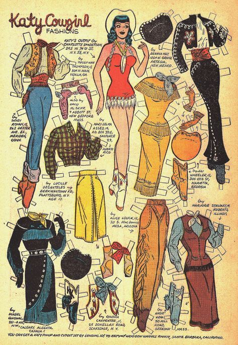 Groupie Style, Katy Keene, Wild West Party, Vintage Western Wear, Cowboy Design, Number 22, Denim Art, Cowgirl Art, Rodeo Outfits