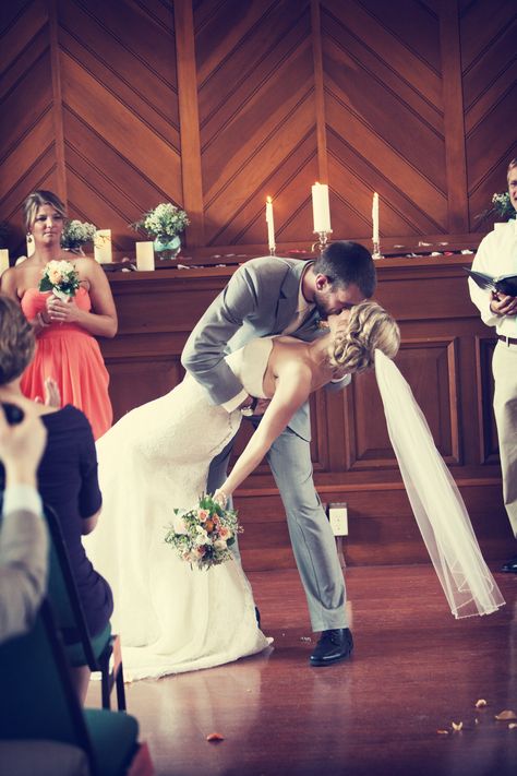 You may now kiss the bride! What a first kiss as a married couple should look like! Photo by Mark W. #minneapolisweddingphotographers #weddingidea #love #weddingkiss You May Kiss The Bride Photo, Kiss The Bride, Bride Ideas, Like Photo, Wedding Kiss, Peacock Wedding, Wedding Hall, Bride Photo, Wedding Preparation