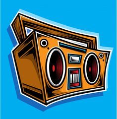 Boombox cartoon vector Premium Vector | Premium Vector #Freepik #vector #music #icon #cartoon #sticker Boombox Drawing, Boombox Art, 3d Animation Wallpaper, Backgrounds Girly, Music Cartoon, Avengers Art, Old School Tattoo Designs, Sketch Tattoo Design, Cute Canvas