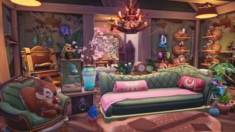 Palia Living Room Ideas, Palia House Ideas, Palia Decorating, Palia Ideas, Witchy Living Room, Fae Farm, Gaming Girl, Witchy House, Scene Illustration