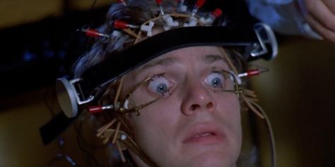 A Clockwork Orange And 8 Other Movies With Terrifying Eye Scenes | Cinemablend Clockwork Orange Eyes, Clockwork Orange Film, Alex Wallpaper, Alex Delarge, A Clockwork Orange, Good Movies On Netflix, Orange Chair, Clockwork Orange, Film Grab