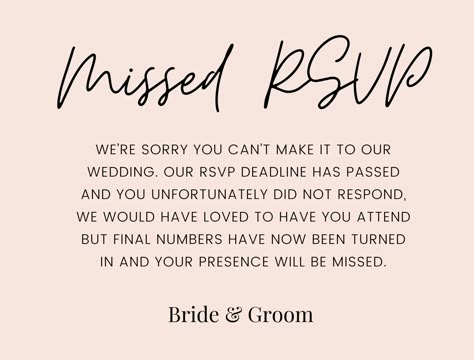 Ex-bride turned marketer creates ‘missed RSVP’ cards for wedding guests who don't respond by deadline Cottage Core Wedding, O Happy Day, Proper Etiquette, Cards For Wedding, Wedding Color Pallet, Weird But True, Engagement Party Wedding, Rsvp Wedding Cards, Wedding Dinner