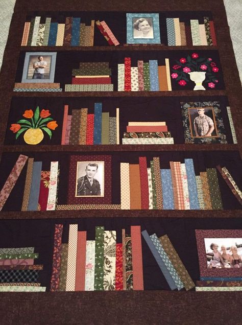 Bookcase Quilt Pattern, Scrabble Quilt, Bookcase Quilts, Bookcase Quilt, Quilt Pattern Free, Paper Pieced Quilt Patterns, Quilting Designs Patterns, Quilt Square Patterns, Signature Quilts