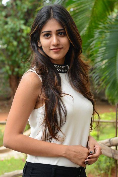 Beautiful Indian Girl Chandini Chowdary Stills In White Dress Chandini Chowdary, Aksha Pardasany, Best Dressed Award, Face Closeup, Red Lehenga Choli, Samantha Pics, Ig Model, Women Inspiration, Pink Lehenga