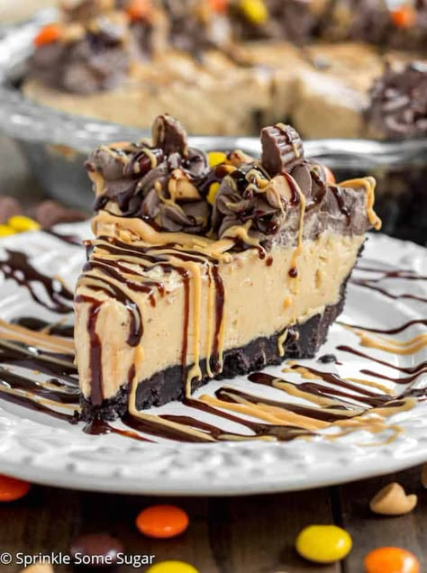 Peanut Butter Pie Filling, Easy Peanut Butter Pie, Dessert Oreo, Chocolate Peanut Butter Pie, Chocolate Whipped Cream, Oreo Crust, Peanut Butter Desserts, Best Pie, Desserts Vegan