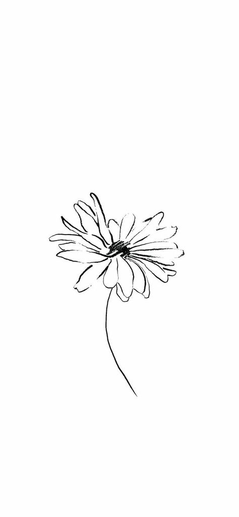 Hope Tattoo, Wallpapers Posters, Daisy Tattoo, Daisy Wallpaper, Sea Wallpaper, Instagram White, T Shirt Prints, Black And White Posters, Black Flowers