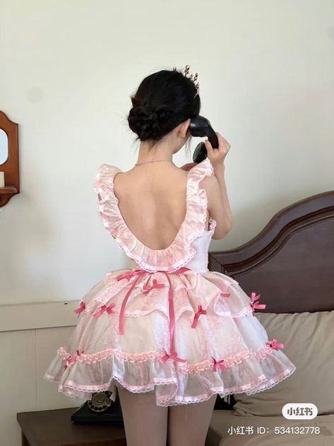 Ballerina Aesthetic, Female Gaze, Fairytale Dress, Pretty Clothes, Pink Princess, Fit Check, Kawaii Fashion, Cinched Waist, Fancy Dresses