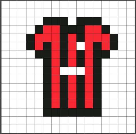 Pixel Art Ac Milan, Pixel Art Football Shirt, Football Pixel Art, Pixel Art Football, Photo Pixel, Easy Disney Drawings, Pixel Art Pokemon, Art Assignments, Cute Easy Doodles