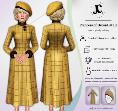 Dress Hat, Victorian Clothing, Dress Hats, Sims 3, Sims Cc, Princess Diana, The Sims, Sims 4, Let Me