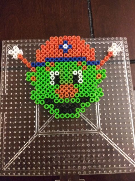 Perler Beads - Houston Astros Baseball mascot Orbit! Perler Bead Baseball, Melt Beads, Baseball Mascots, Houston Astros Baseball, Remembering Mom, Astros Baseball, Beads Patterns, Diy Perler Bead Crafts, Beads Designs