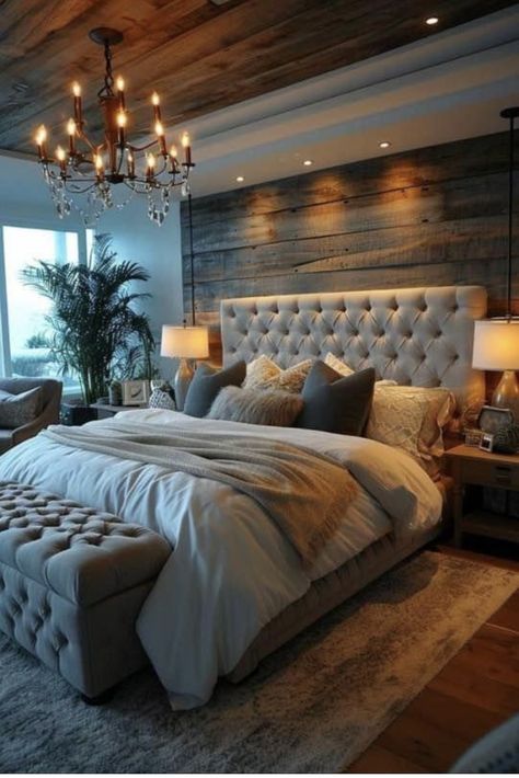 Beautiful Bedrooms Master Luxury Modern, Bedroom Decor Ideas Gray, Owners Suite Master Bedrooms, Hotel Vibe Bedroom, Bayou House, Book Bedroom, Bedrooms For Couples, Girls Apartment, Home Decor For Bedroom