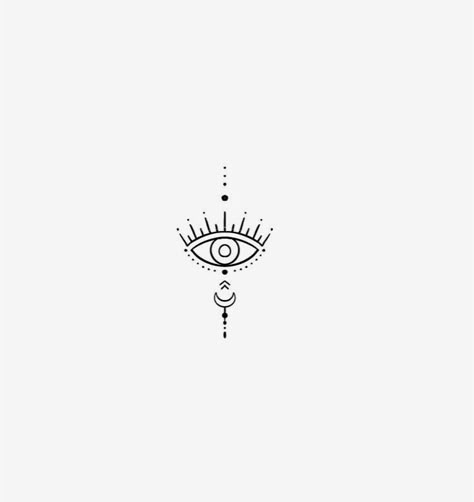 Evil Eye Fine Line Tattoo, Devil Eye Tattoo, Evil Eye Tattoo Behind Ear, Spiritual Eye Tattoo, Greece Tattoo Ideas, Small Evil Eye Tattoo, Ear Lobe Tattoo, 3rd Eye Tattoo, Greece Tattoo