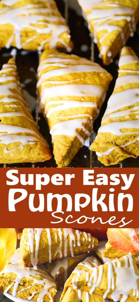 Starbucks Pumpkin Scones, Pumpkin Spice Scones, Pumpkin Dessert Recipes, Pumpkin Scones Recipe, Mini Scones, Plating Food, Presentation Food, Scones Recipe Easy, Easy Teas