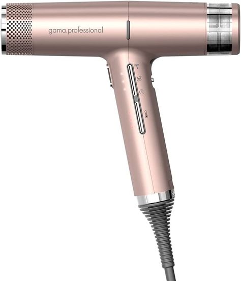 Professional Hair Dryer | by Ga.Ma Italy | 2022 Update | Auto Standby | Turbo 120.000 RPM | Rose Gold Hair Appliances, Edges Hair, Professional Hair Dryer, Best Salon, Rose Gold Hair, Fun Shots, Running Water, Nozzles, Car Cleaning