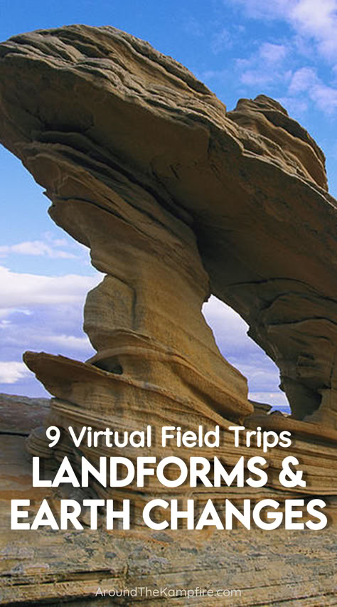 Landforms virtual science field trip videos for kids. Landforms Second Grade, 2nd Grade Landforms, Landform Activities, Easy Science Projects For Kids, Third Grade Science Activities, Landforms Activities, Landform Projects, Trip Videos, Simple Stem Activities