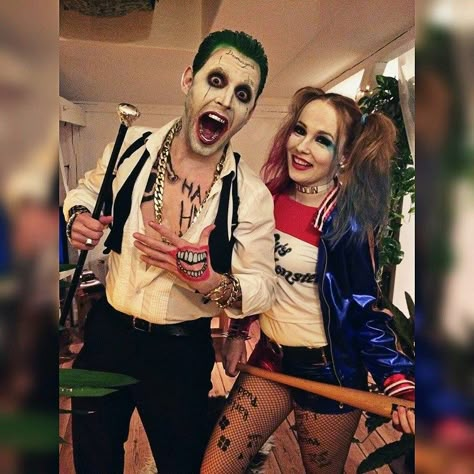 disfraces de parejas para halloween harley quinn y el guason Harley Quinn Disfraz, Scary Couples Halloween Costumes, Joker Halloween Costume, Clueless Halloween Costume, Joker Halloween, Harley Quinn Halloween, Halloween Parejas, Cute Couple Halloween, Joker Costume