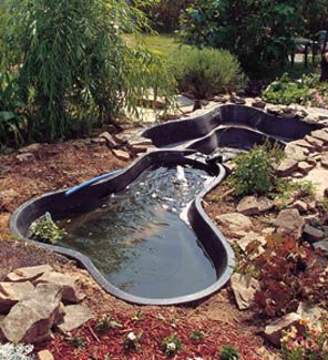 Preformed Pond Liner, Plastic Pond, Fish Ponds Backyard, Corner Garden Ideas, Pools For Small Yards, Cozy Garden, Space Garden, Water Gardens Pond, Garden Pond Design