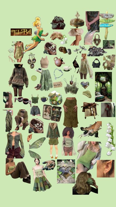 #tinkerbell #pixiehollow #characteraesthetic Tinkerbell Outfit, Disney Fairies Pixie Hollow, Disney Bound Outfits Casual, Fairy Ring, Disney World Outfits, Pixie Hollow, Disney Bound Outfits, Style Muse, Disney Fairies