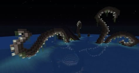 The Kraken Minecraft Map Minecraft Underwater House, Underwater Base, Minecraft Underwater, Minecraft Portal, Minecraft Steampunk, Blossom House, Underwater House, Minecraft Seed, Minecraft Farm