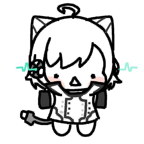 Y'all can use it, Credit if wanted to Cat Miku, Cat Template, Vocaloid Characters, Cat Character, Cat Icon, Silly Cats, Cat Drawing, Scrapbook Stickers, Cute Doodles