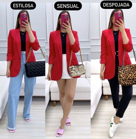 3c947bc2f7ff007b86a9428b74654de5desc53776853ri Red Blazer Outfit Ideas, How To Wear A Red Blazer, Outfits With Red Blazer, Red Blazer Work Outfit, Blazer Rojo Outfit Noche, Outfit Blazer Rojo, Red Blazer Outfit For Work, Red Blazer Outfit Casual, Red Blazer Outfit