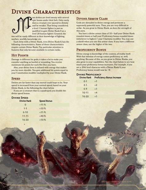 DnD 5e Homebrew Dnd Gods, Dnd Cleric, Dnd 5, Dungeons And Dragons Rules, Dungeon Master Screen, D D Classes, Dungeon Master's Guide, Dnd Races, Dnd Classes