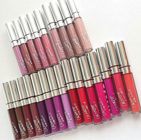 color pop liquid lipstick Color Pop Lipstick, Colourpop Liquid Lipstick, Makeup Utensils, Anastasia Liquid Lipstick, Pop Lipstick, Makeup Collection Goals, Fall Lipstick, Makeup Bag Essentials, Long Lasting Lip Color